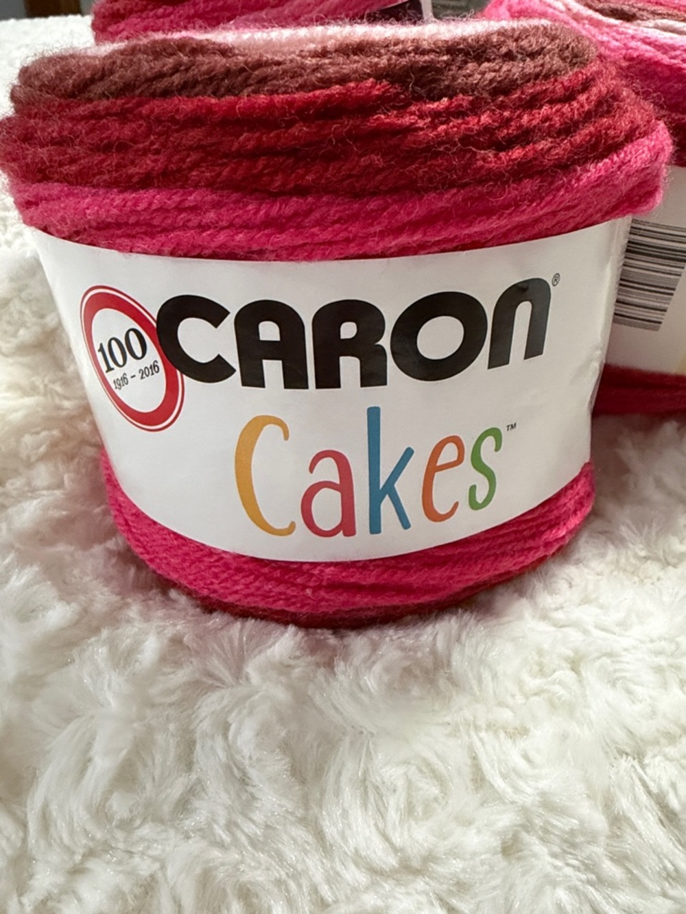 Caron Cakes Ombré Yarn - cherry chip $10 each